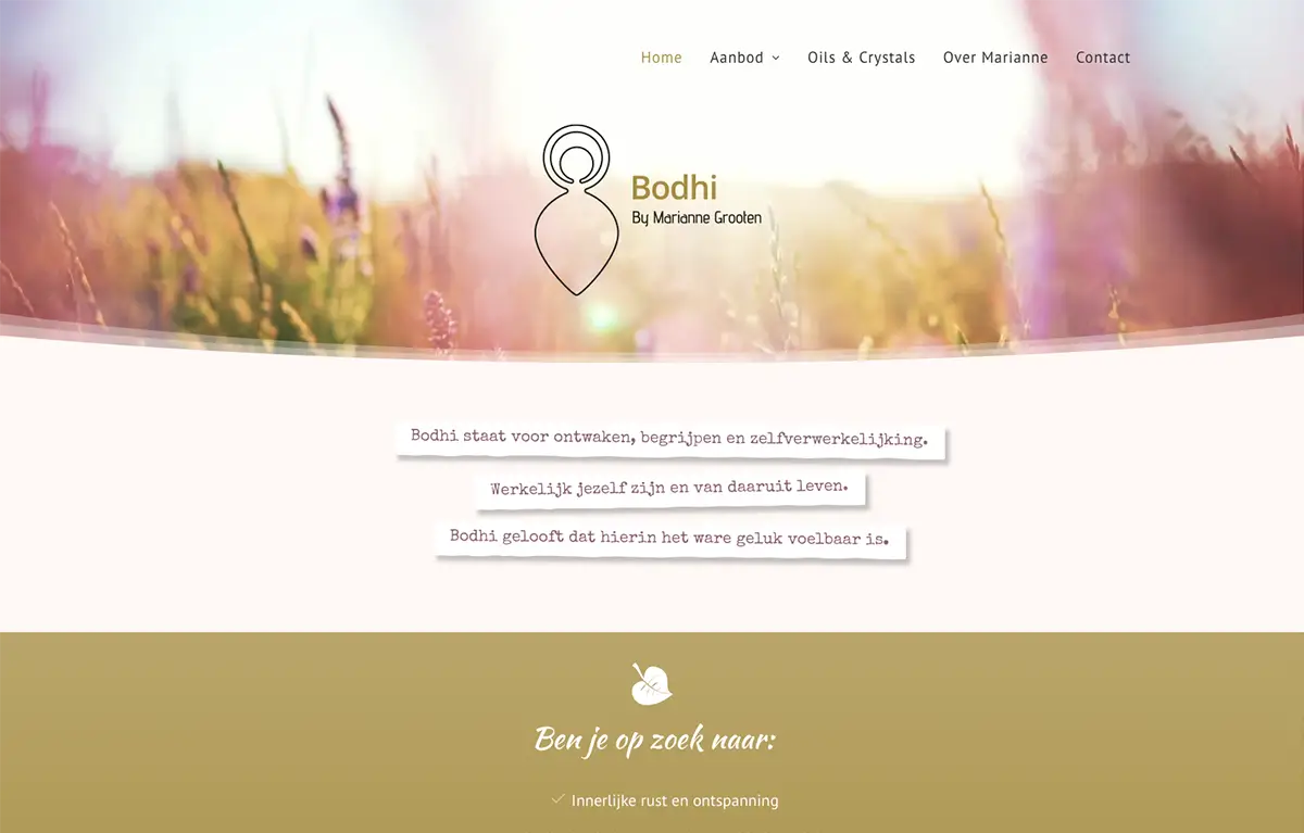 Website Praktijk Bodhi